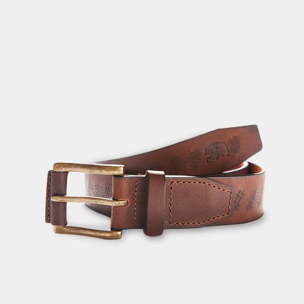 The Normal Brand Etched Leather Belt 30